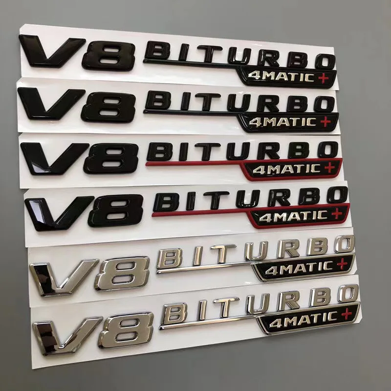 

Car Fender Side Emblem V8 Biturbo 4matic Logo For Mercedes C63S W205 E63S W213 S63 W222 GLC63S X253 GLE63S W167 AMG Accessories