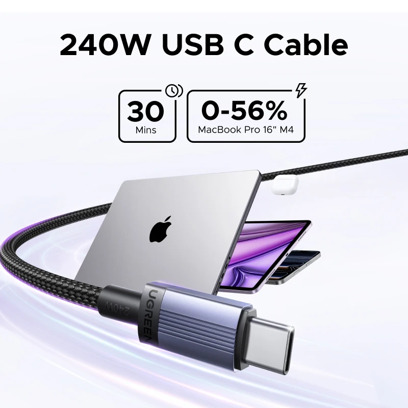 UGREEN PD3.1 240W USB C to USB C 케이블 고속 충전 5A 노트북 ... - 1