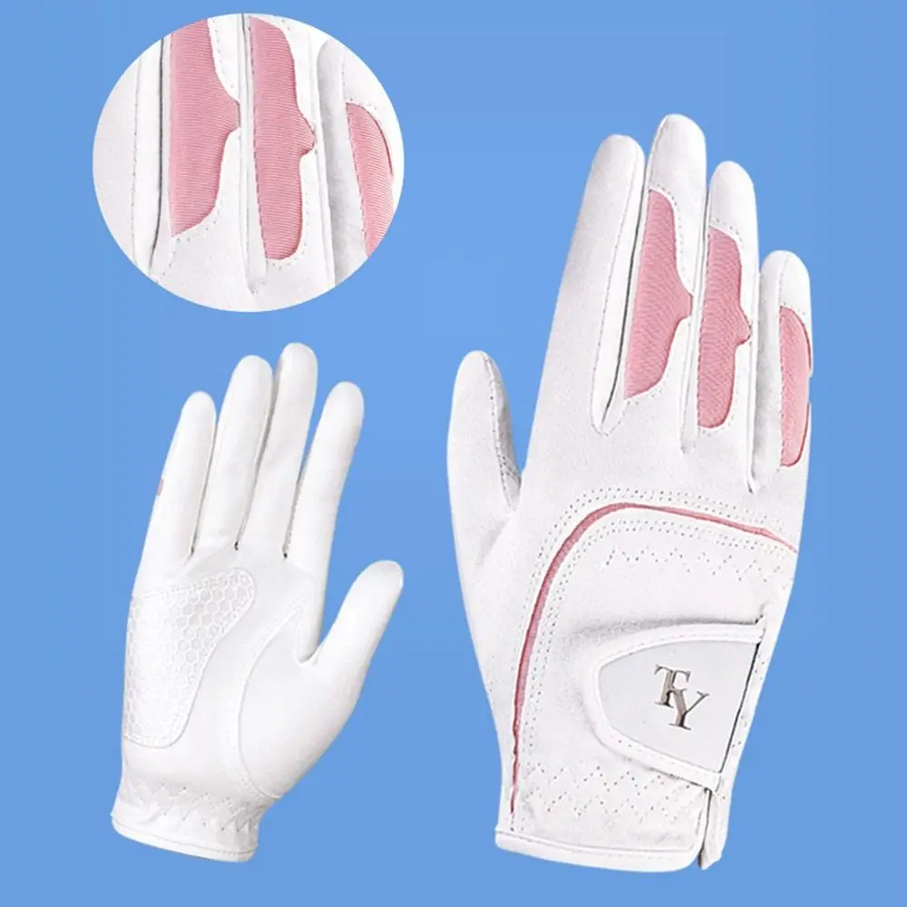 

Comfortable Women's Sport Gloves Professional Breathable Full Finger Golf Gloves Non-slip Left Right Hand Golf Mittens