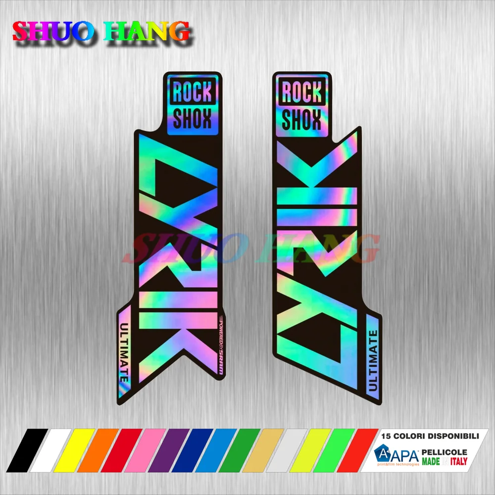 Rock Shox LYRIK PIKE SELECT YARI ZEB R LYRIK 2020 2021 ULTIMATE Fork Mountain Bike Cycling Decal Sticker Oil Slick  Car Sticker