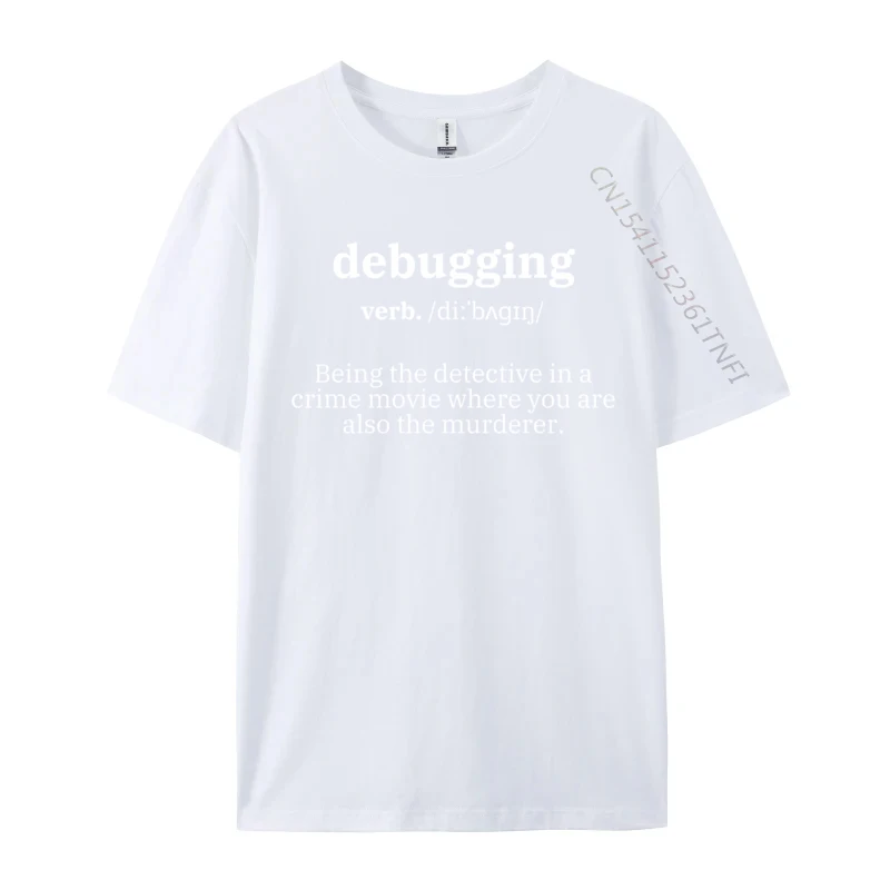 Definizione di debug programmatore di scienze del Computer codifica uomini nuova maglietta stampata T-Shirt in puro cotone stampate su