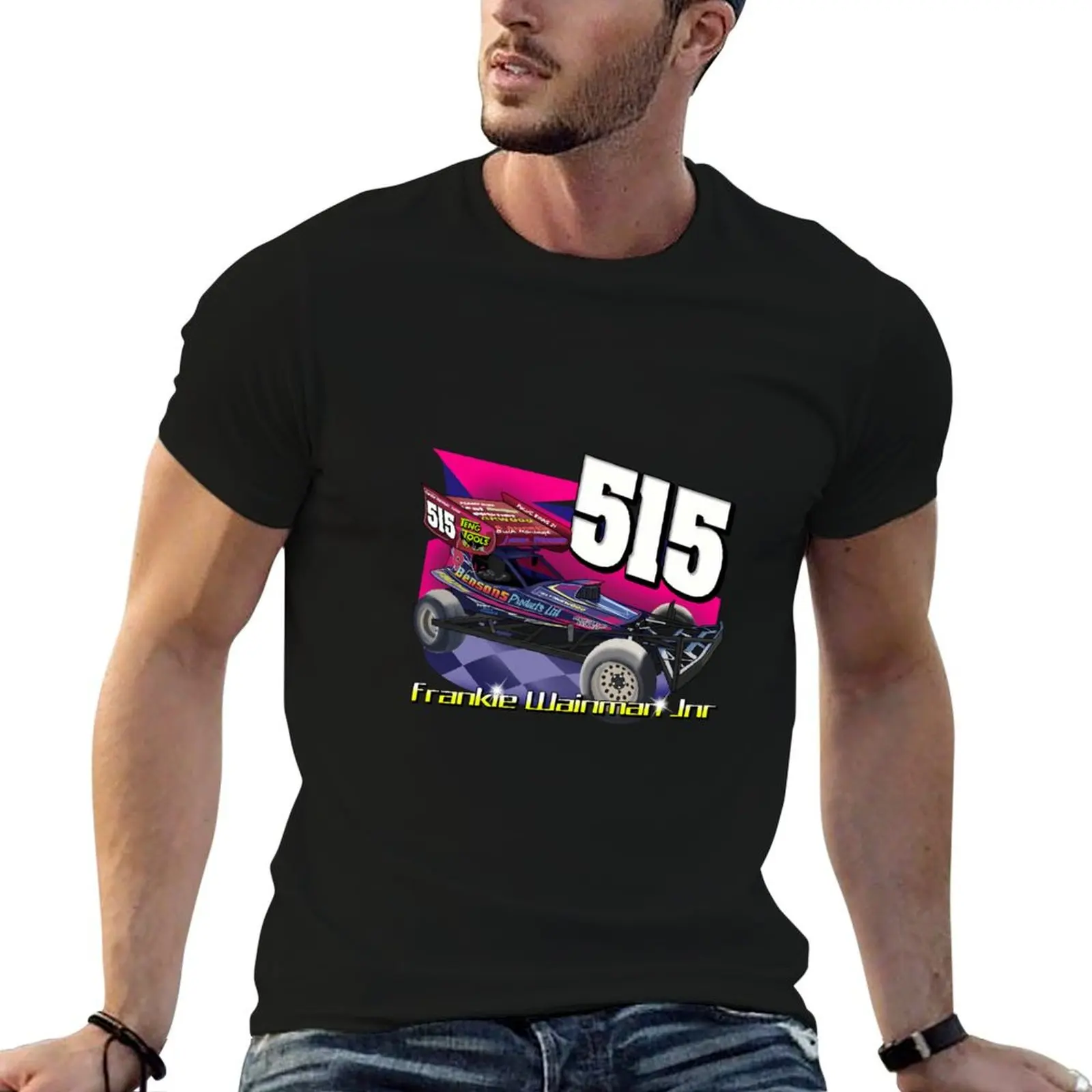 

515 Frankie Wainman Jnr Brisca F1 2021 Tarmac Car T-Shirt man t shirts for men cotton t shirt man T-Shirt