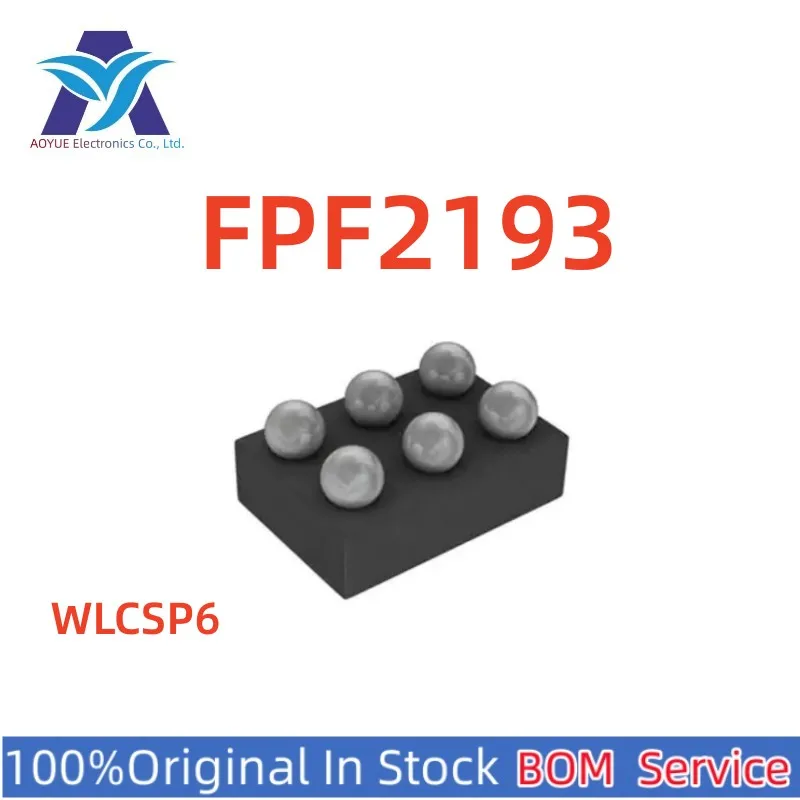 FPF2193 Full-Function Load Switch with Adjustable Current Limit AC-DC controller and regulator SW 1-IN 1-OUT 0.8A 6-Pin CSP