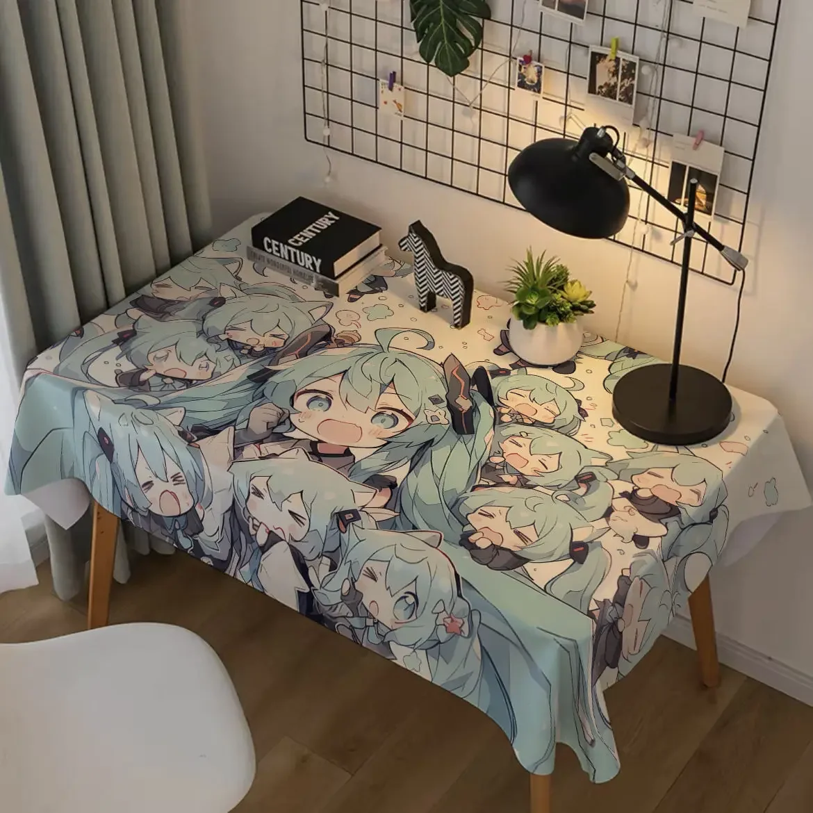 Hatsune Miku Tablecloth Hatsune Miku Project Diva Anime Peripherals Cartoon Cute Bedroom Decorate Desk Dresser Pad Cloth