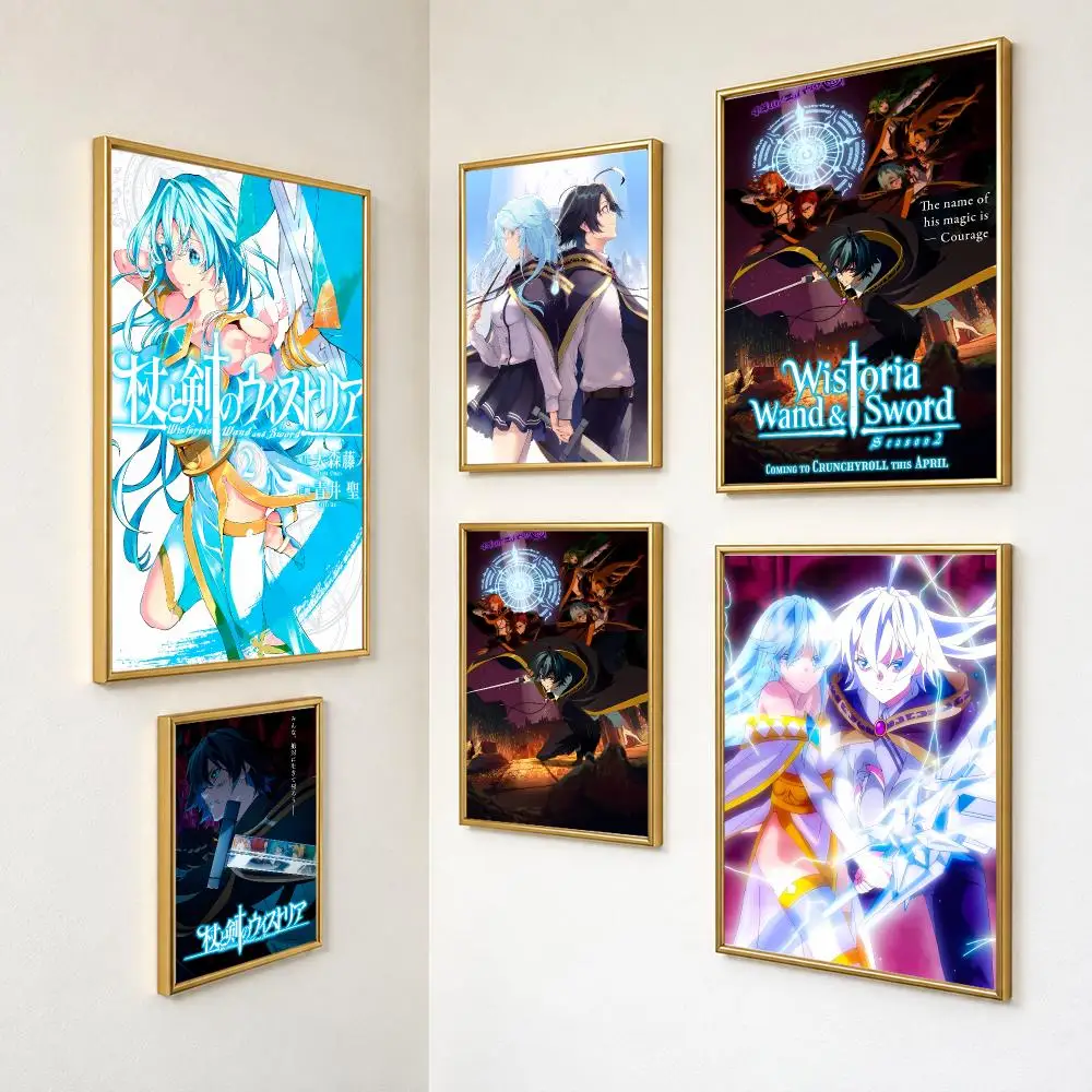 Daring Magical Anime Wistoria Wand And Sword Poster Wall Art For Bedroom Living Room Home Decor Holiday Birthday Gift