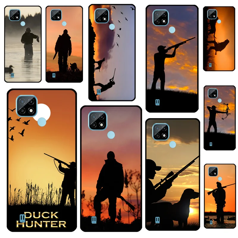 

Чехол Bird Duck Hunting Sunset для Realme 14 13 10 11 12 Pro Plus GT 7 Pro 6 5 GT 6T C67 C61 C55 C53 C51 C21Y C25S C75