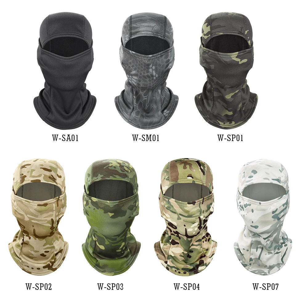 Scaldacollo invernale tattico passamontagna da moto Camouflage Motocross sciarpa completa maschera copricapo moto equitazione berretto da bici uomo donna