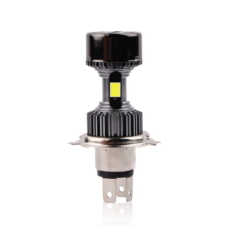 Universal H4 LED Headlight Bulbs for Car Motorcycle Electric Vehicles COB Bi LED Car Light Retrofit for Hi Lo Beam 12V 55W 6000K