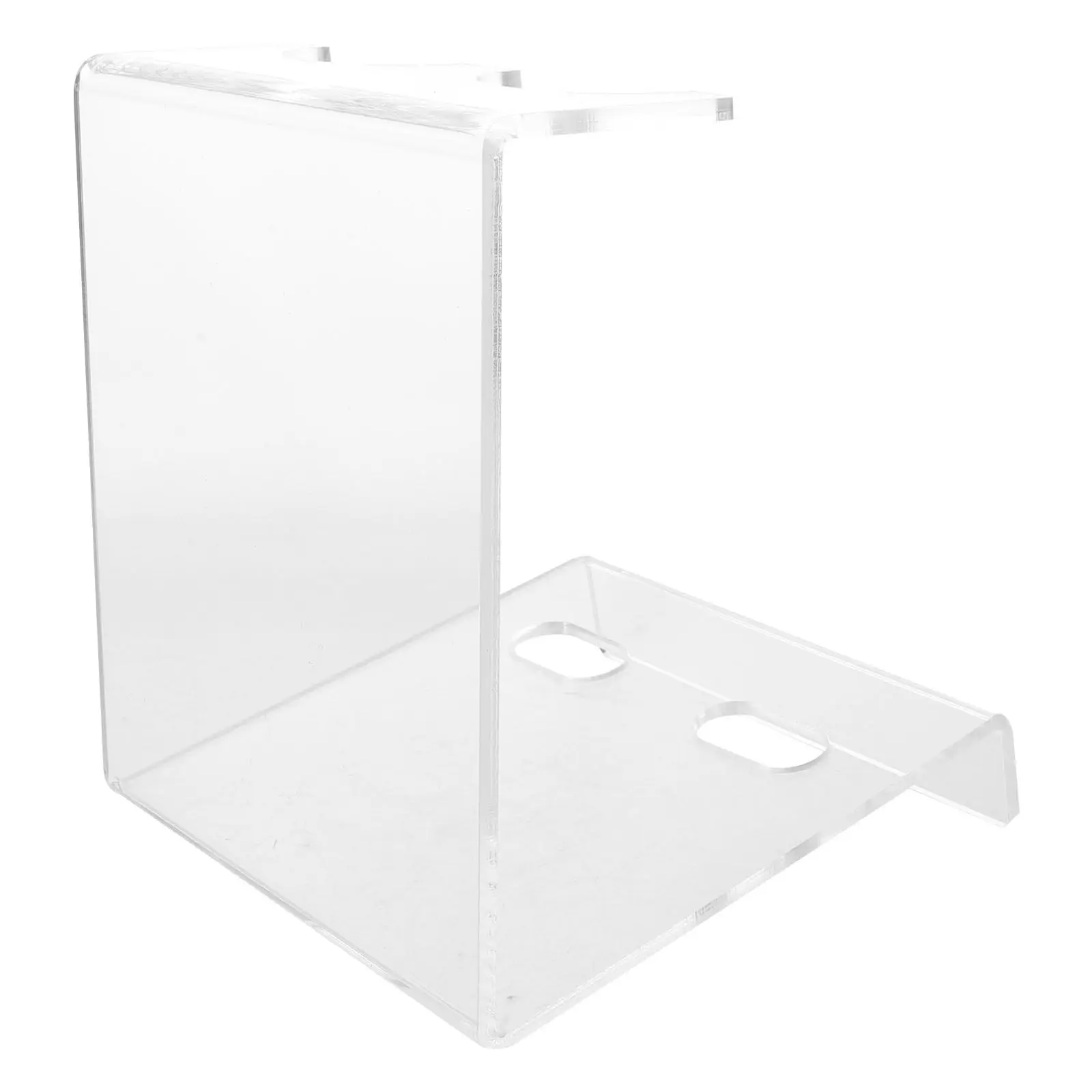 Transparent Acrylic Table Mic Stand Plastic Microphone Stand Base Heavy Duty Desktop Mic Holder for Ktv Hotel