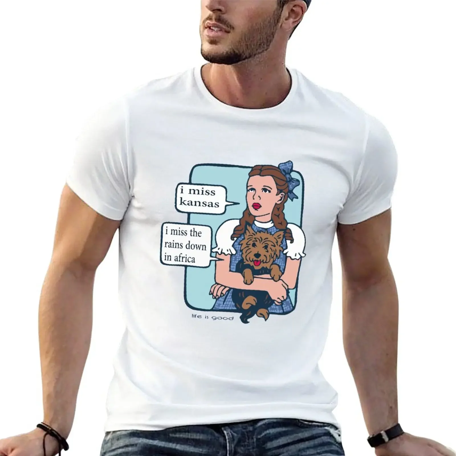 New i miss kansas i miss the rains down in africa T-Shirt korean fashion kawaii clothes new edition mens champion t shirts