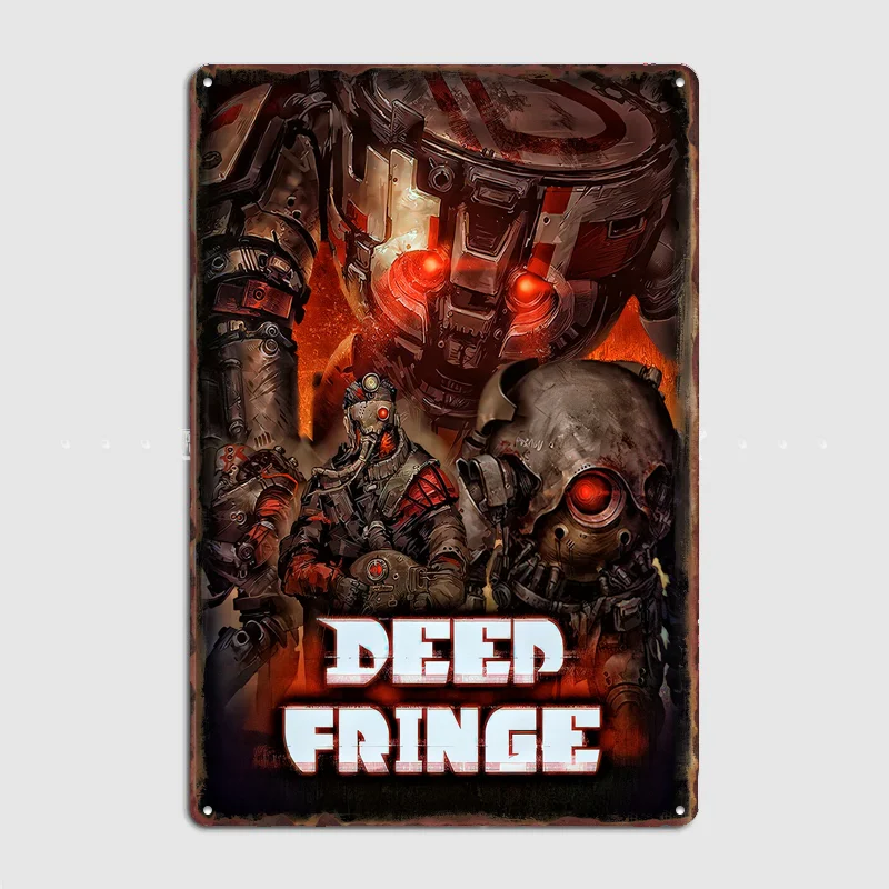 Deep Fringe Sci-Fi Poster Metal Sign Bedroom Indoor Outdoor Home Decor Bar Custom Posters Wall Room Decorations