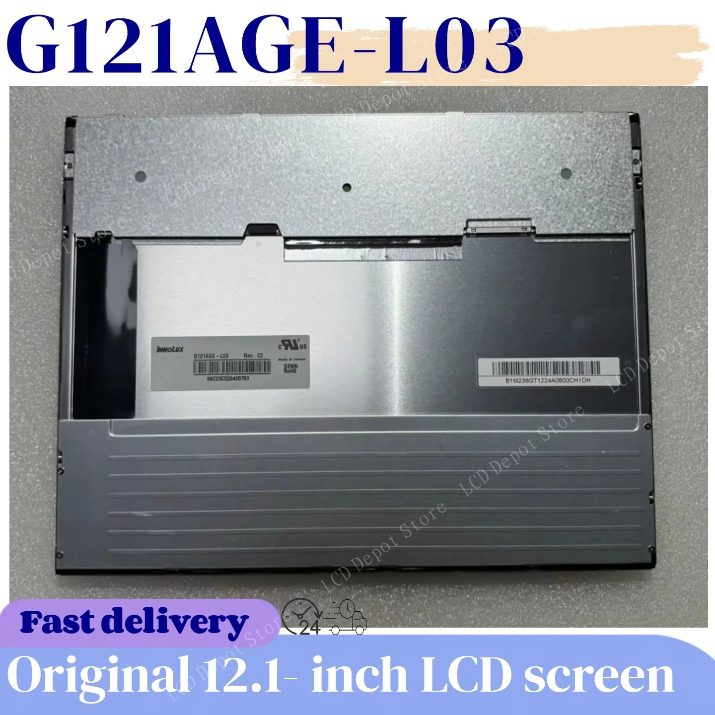 

Оригинальный 12,1-дюймовый ЖК-модуль G121AGE-L03 G121S1-L02, G121X1-L03 G121X1-L04 G121X1-L01, протестирован и отгружён, обеспечивает отличную производительность.