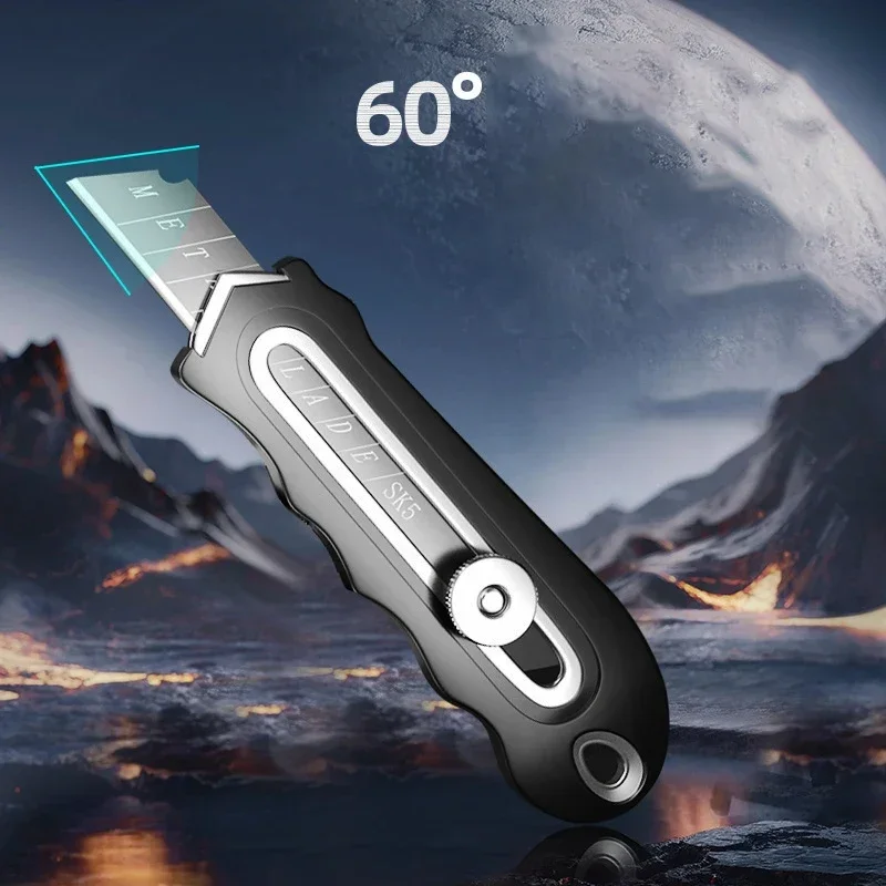 الفولاذ المقاوم للصدأ الصناعية سكّين متعدّد الاستخدامات قابل للاستبدال عالية الكربون شفرة فولاذية قطع الورق مكتب الفن لوازم الطلاب