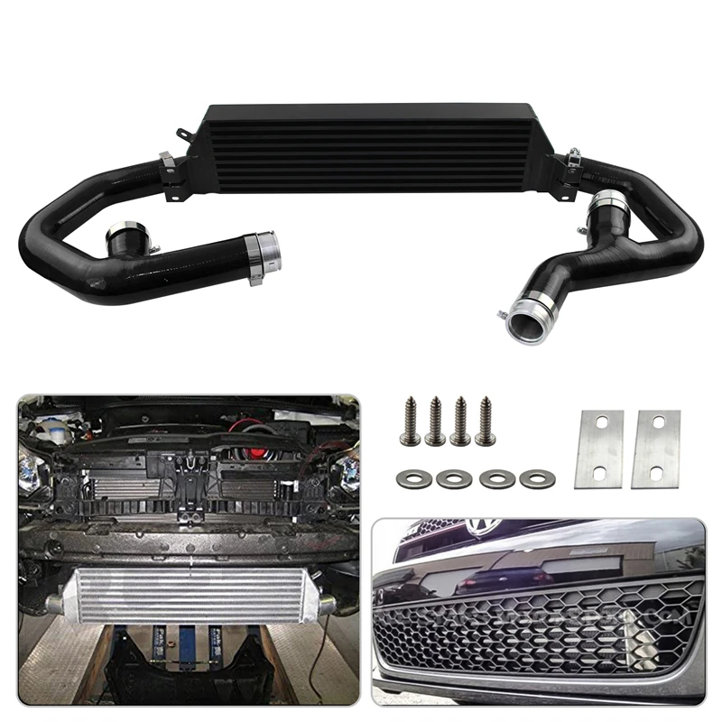 Upgrade Intercooler kit Past voor 2006-2010 Volkswagen Jetta GOLF GTI 2.0T Motor Audi A3
