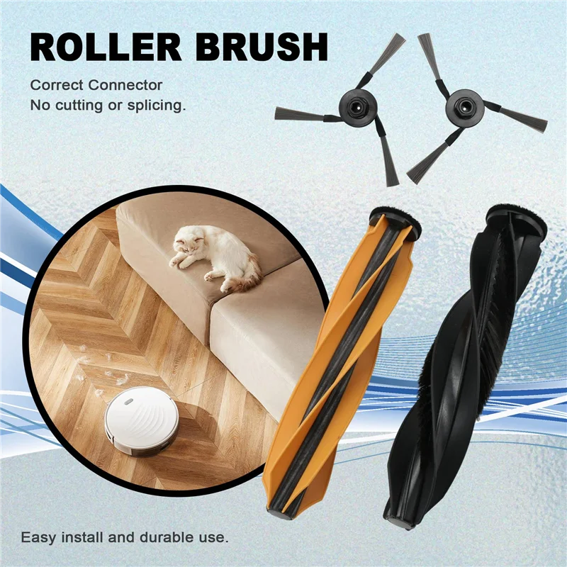 TCF-Per Dreame Aqua10 Ultra RAK70 Kit di pulizia, panno per scopa, spazzola laterale, spazzola a rullo, spazzola principale, filtro, filtro HEPA