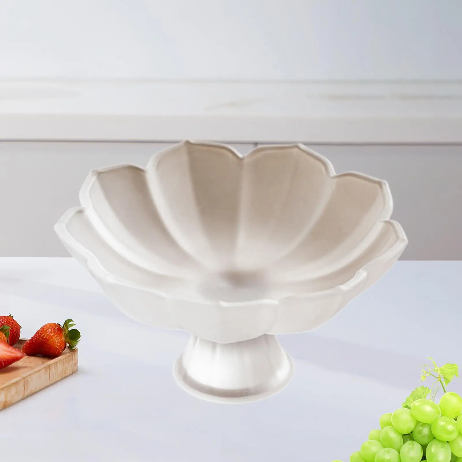 Footed Bowl Table Centerpiece Fruit Tray for Home Decor Living Room Kitchen