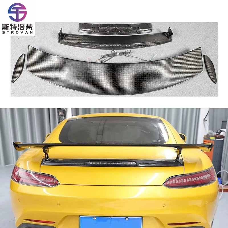 

STLF CLRAK Car Upgrade Carbon Fiber Tail Decorative Panel New Condition Fit for 2015-2023 GT GTS GTR Pro Style