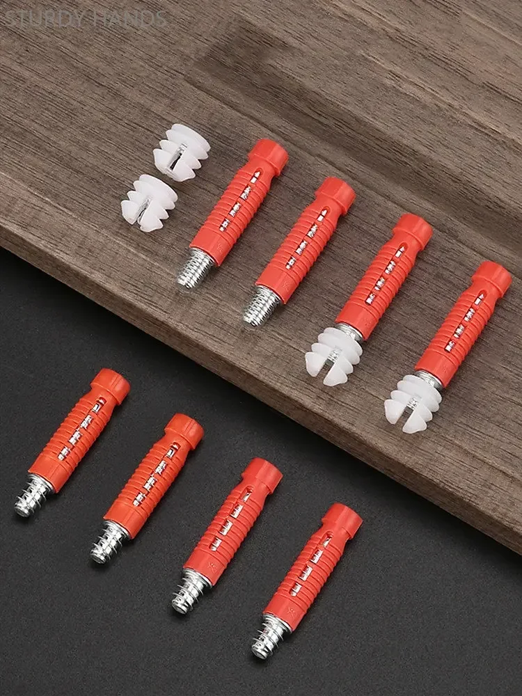 20000pcs Panel Closet Wooden Furniture 2-in-1 Connector Kit Hidden Invisible Connector Hardware Tool Woodworking Accessories