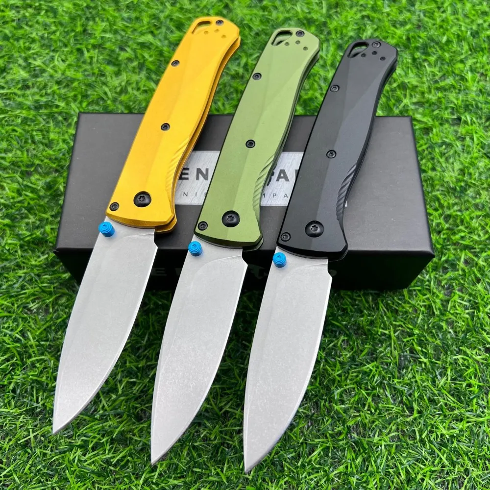 

High quality BM 535 Bugout Aluminum Handle Folding Knife D2 Hardness Blade Portable Camping Outdoor Utility Survival Knives EDC