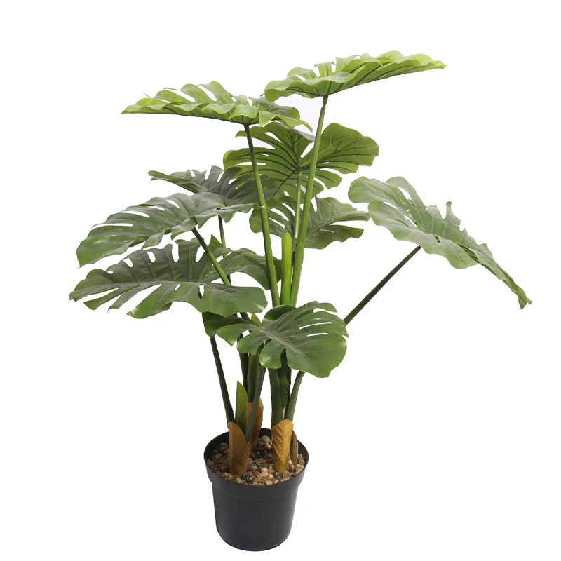 

Wholesale High Quality Artificial Plant Monstera Deliciosa Liebm Potted Plant Artificial Ornamental