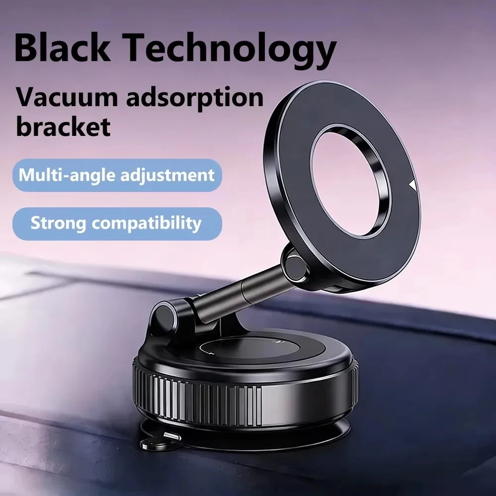 Magnetic Phone Holder 360° Rotation Vacuum Adsorption Car Strong Suction Holder for Mobile Phone Car Bracket For Magnetic Phones