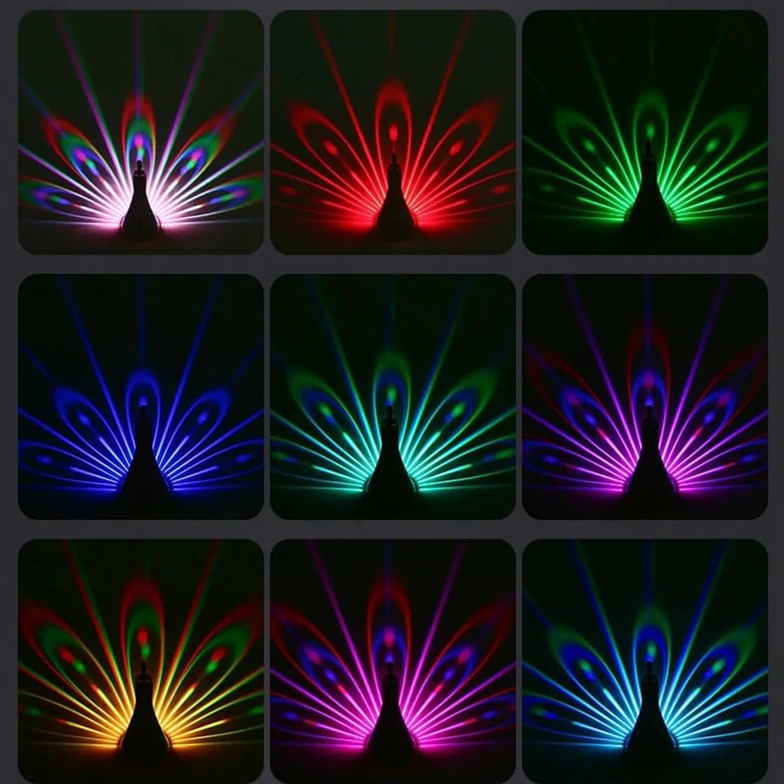 

Peacocks Wall Lamp Colorful ambient lighting Modern Creative Atmosphere Sconce Light 3D Body Animal Lighting Lustre for Bedroom