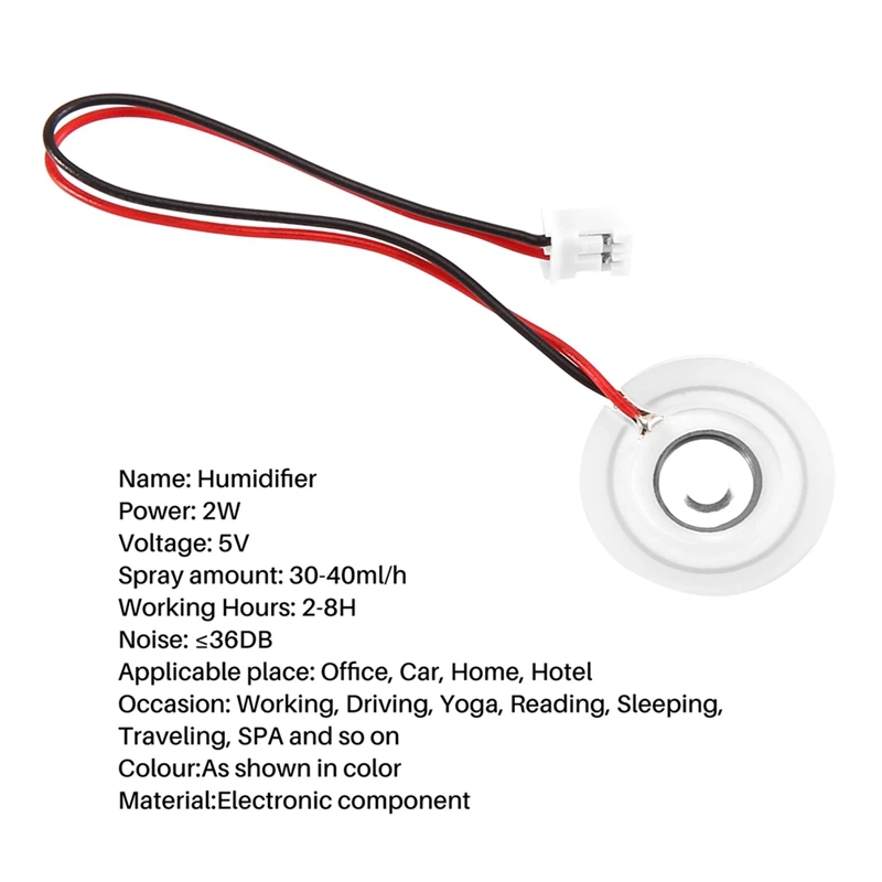 N11R--12Pcs-20MM-Ultrasonic-Mist-Maker-Fogger-Atomizer-Transducer-Atomizer-Film-Pelat-Aksesori-Humidifier-Gasket Karet