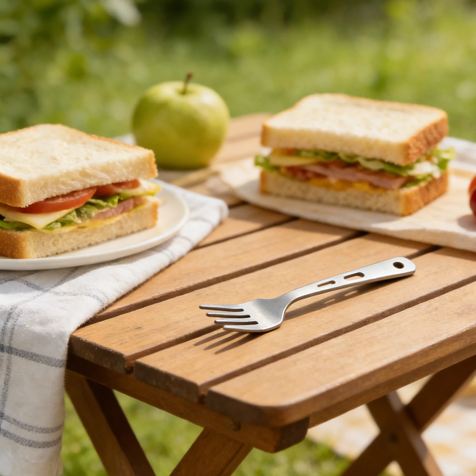 

1/3Pcs Tableware Set Outdoor Household Spoon Fork Camping Travel Portable Tableware Set Cutting Tools Fork Spoon Three-piece Set