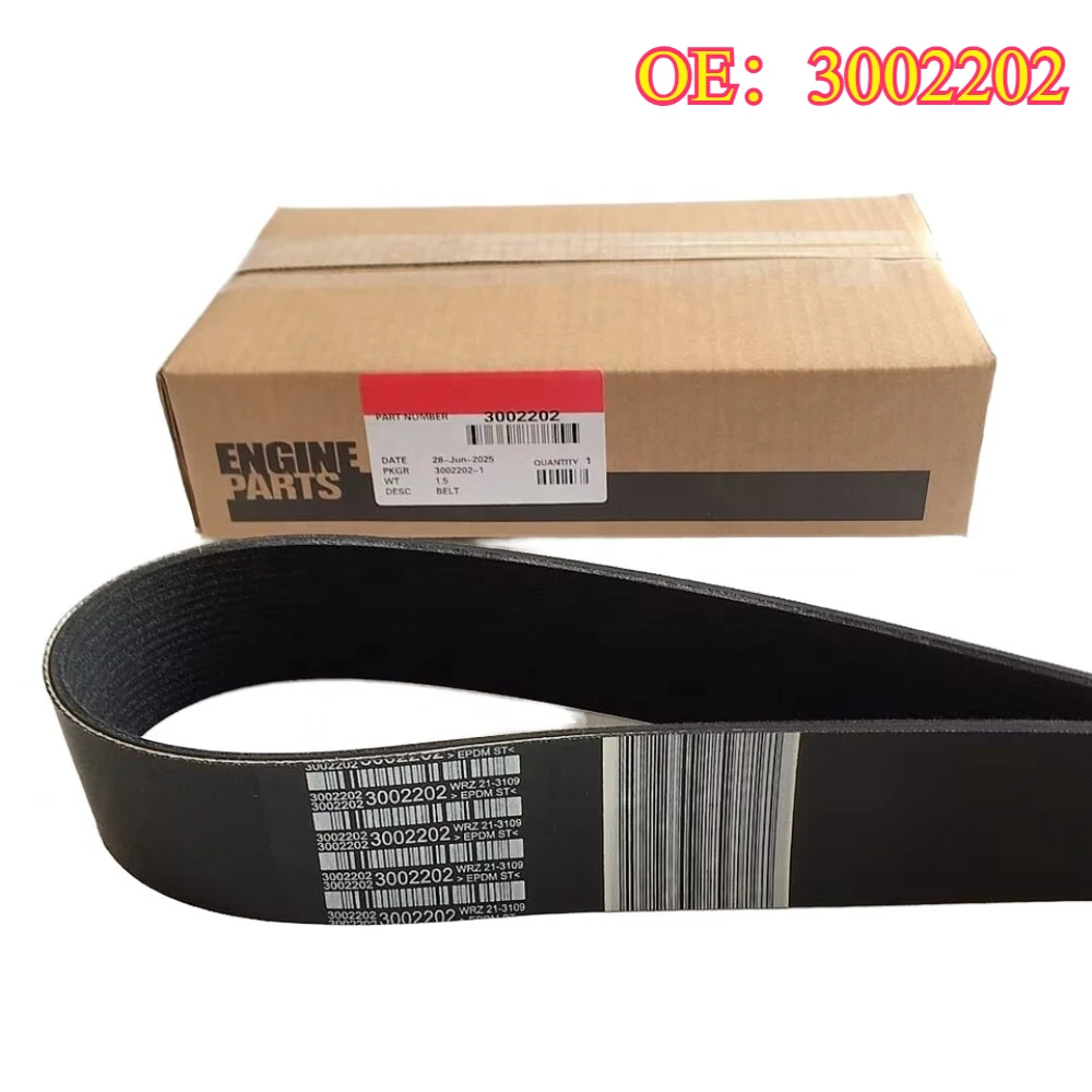 Original High Quality New For 3002202 5412996 15PK1475 V Ribbed Belt Fit Cummins Engine K19 K38 NT855