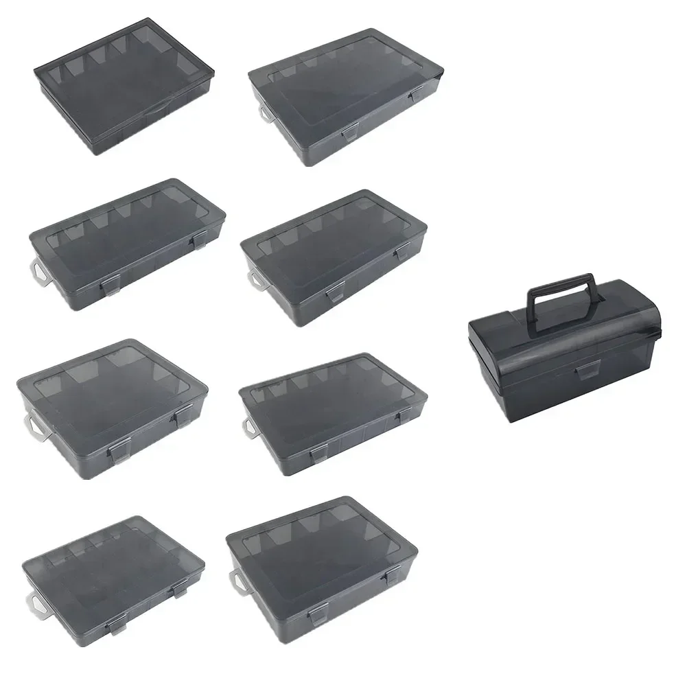 Plastic Multi-Grid Tool Parts Box Storage Screw Box Electronic Component Drill Bit Grid Box Repair Tool Box Drill Bit Grid Box