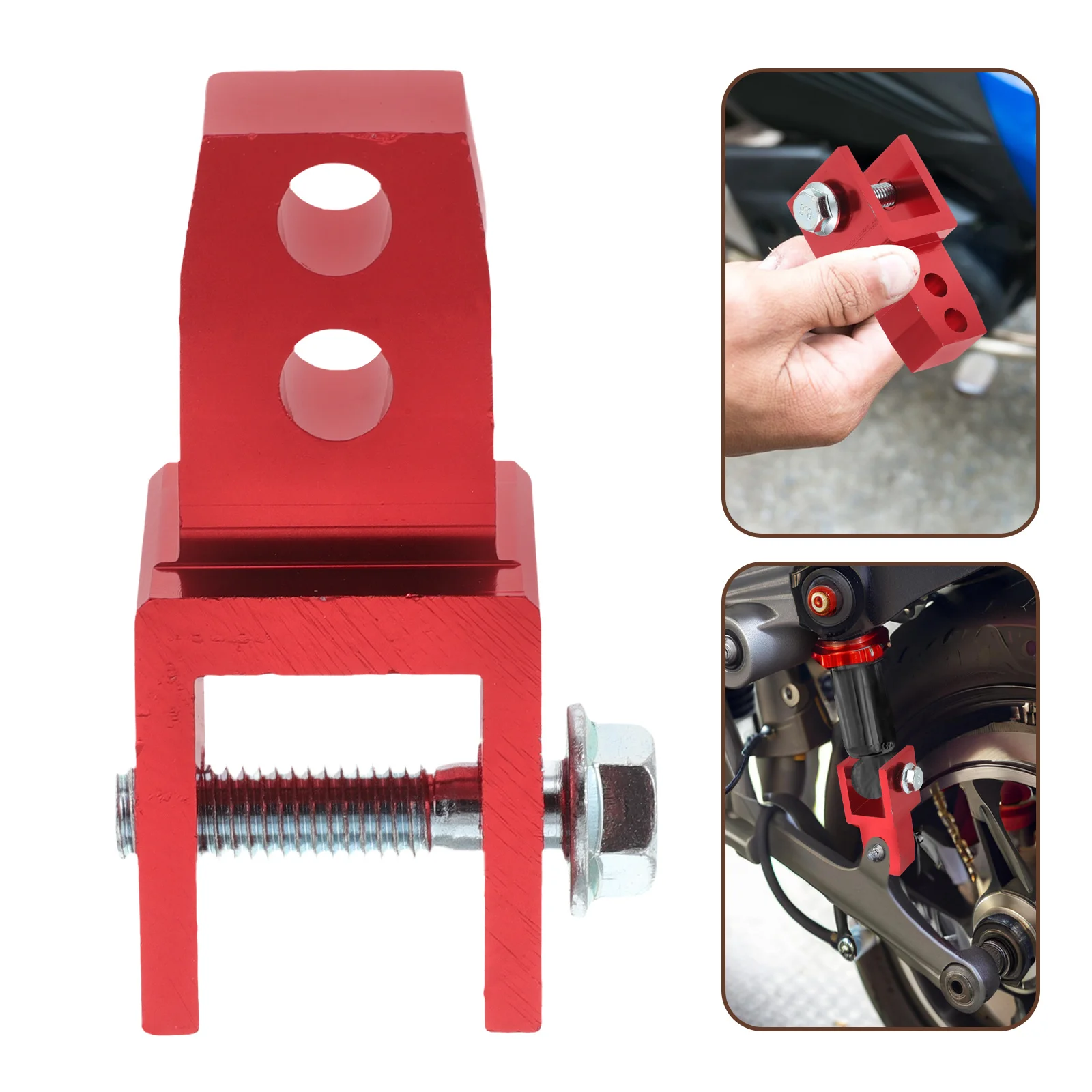 

Rear Shock Extender for Motorcycle Aluminum Alloy Heightening Adapter Increased Ground Clearance Enhanced Stability and Comfort