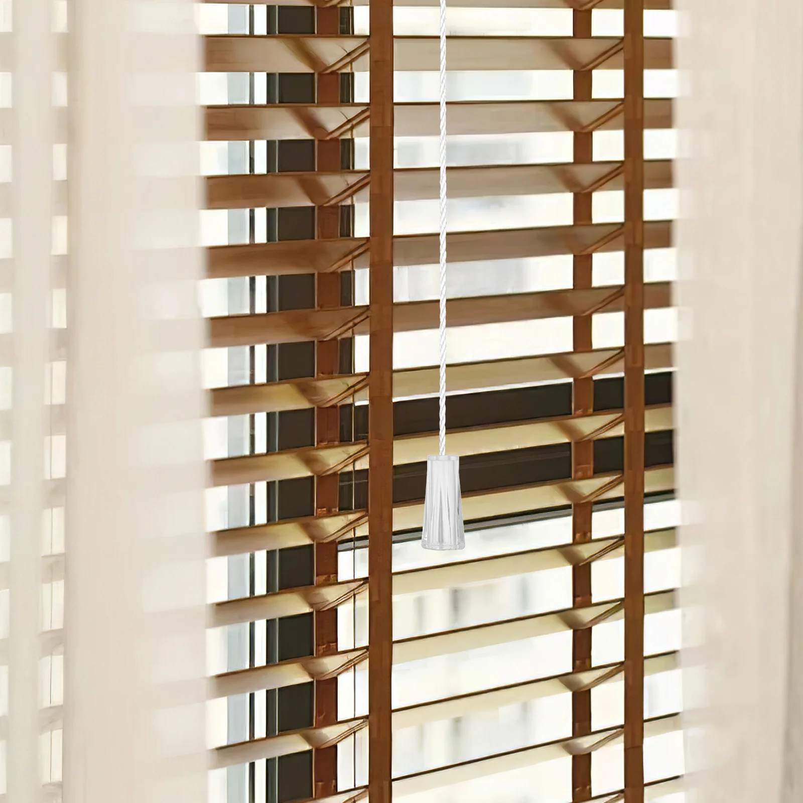 

10pcs Clear Cord Tassels Knob For Window Blind Accessories Drop Pull End Replacement Parts Adjustable Drawstring Tassel Hanging