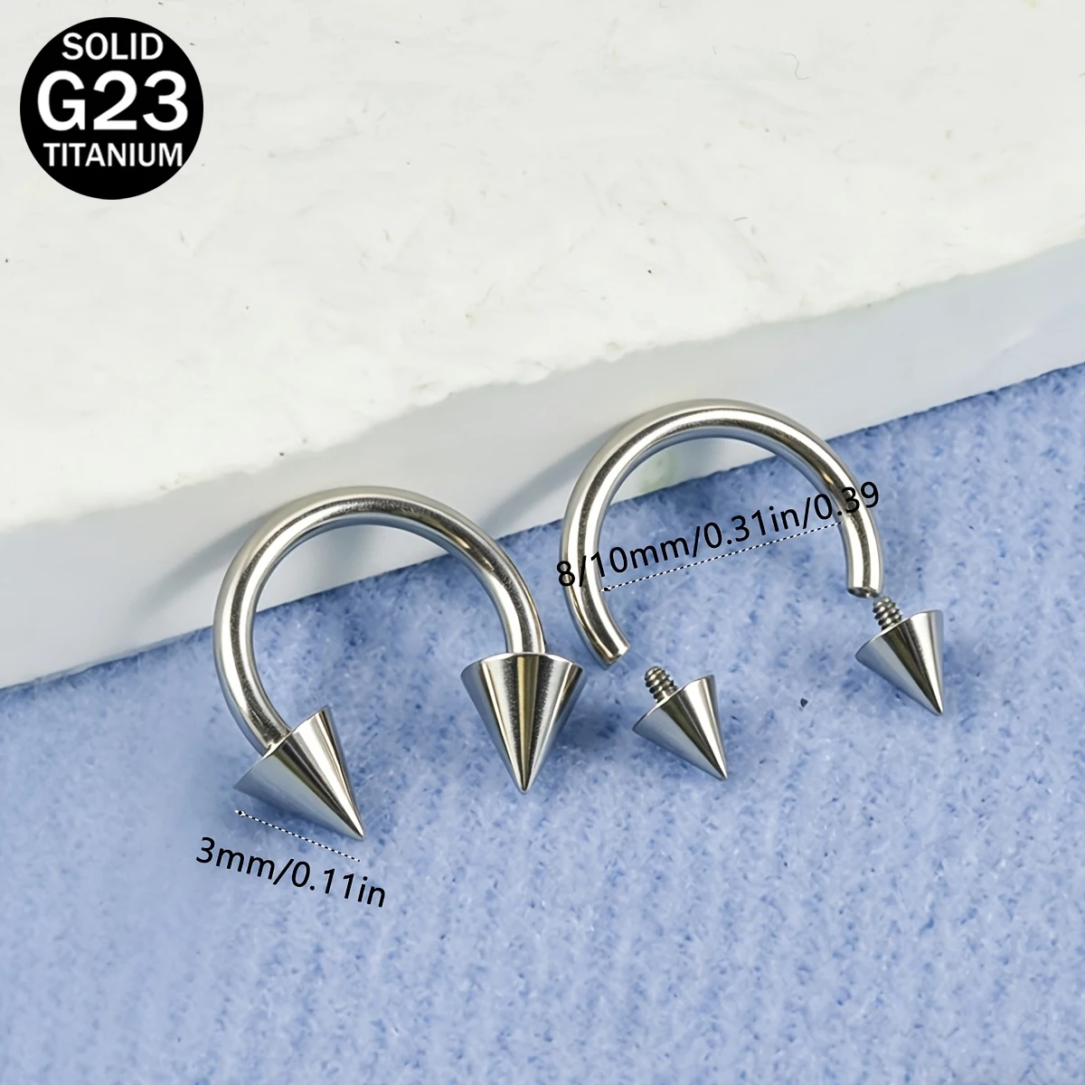 2pcs/Set Cincin Tindik Horsesh - Body Jewelry Nose ulasan dan harga