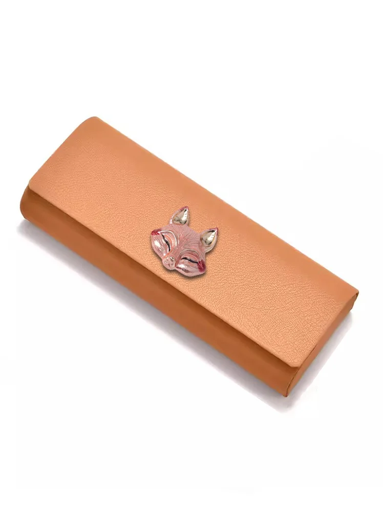 

Stylish Fashion EyeEyewear Cases - Champagne Gold Decor Rose Opal Butterfly