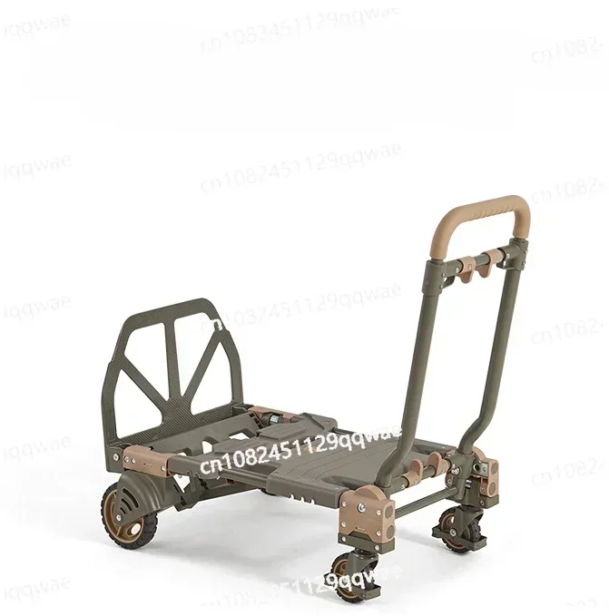 

2-in-1 Trolley Outdoor Folding Camp Car Express Trailer Camping Trolley