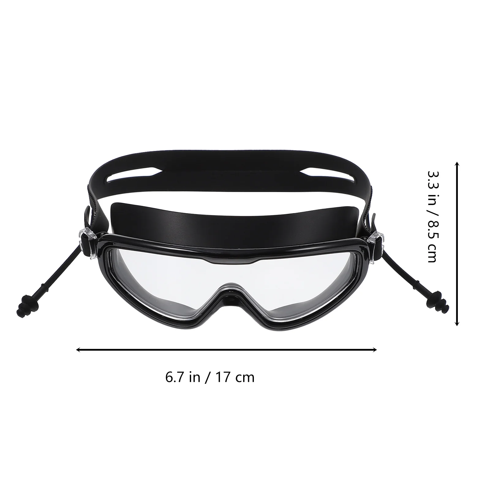 Lunettes de natation haute définition, grand cadre, Anti-buée, PC, étanche, confortable pour adultes