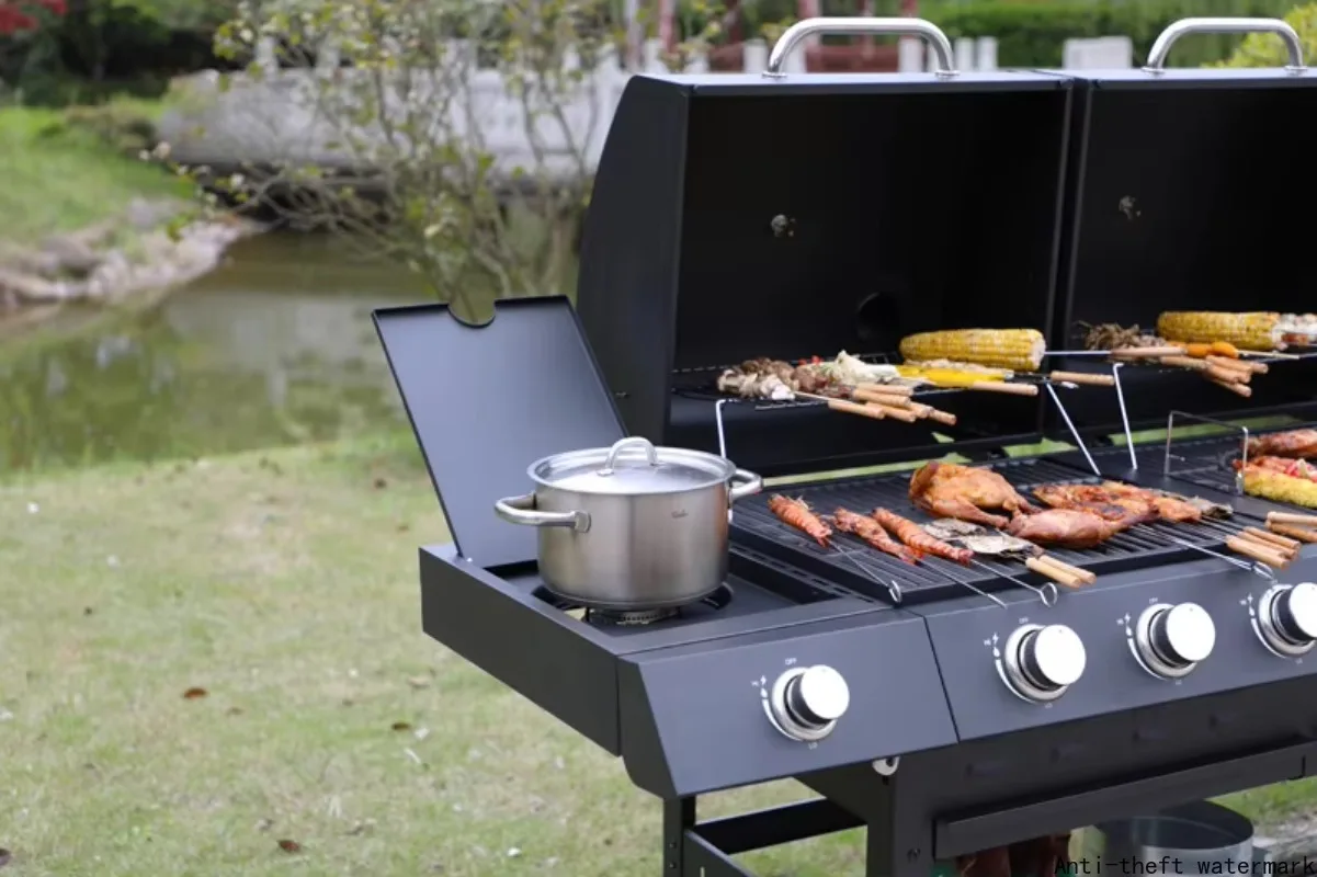 2026 Hot SellingHigh Quality Charcoal Combination Multi-Function Barbecue Grill for Family Gatherings Villa Parties Courtyard