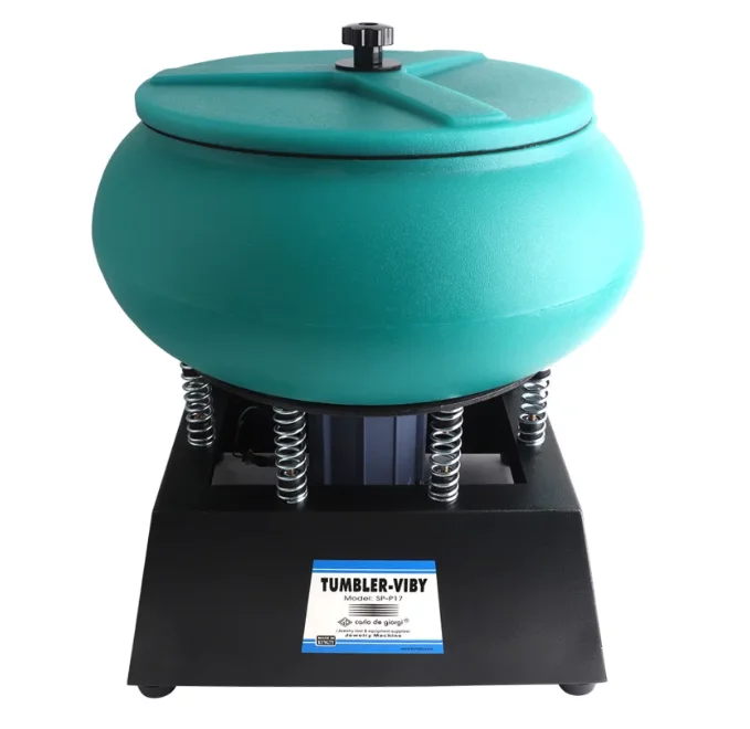 Household Automatic Vibratory Tumbler Polishing Machine Mini Vibration Grinding Barrel For Jade Agate Stone Gem Polishing