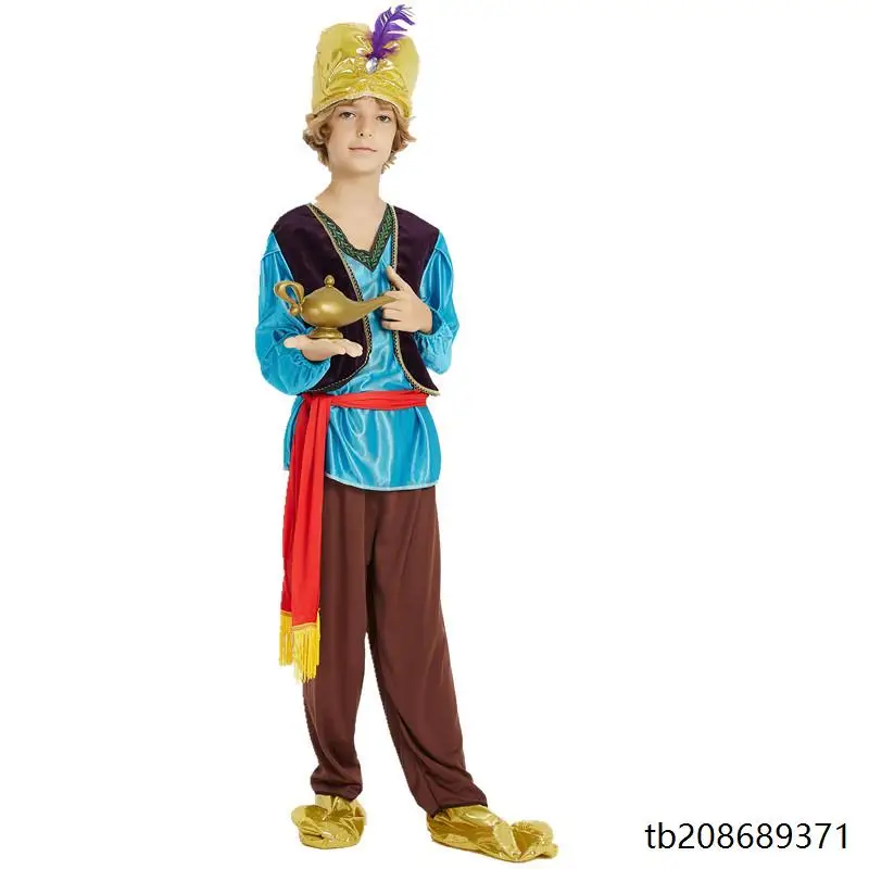 loween Cosplay S Aladino Costume Festa dei bambini Principe Performance Abbigliamento Ragazzi Piccolo Principe Vestito Tradizionale Cina...