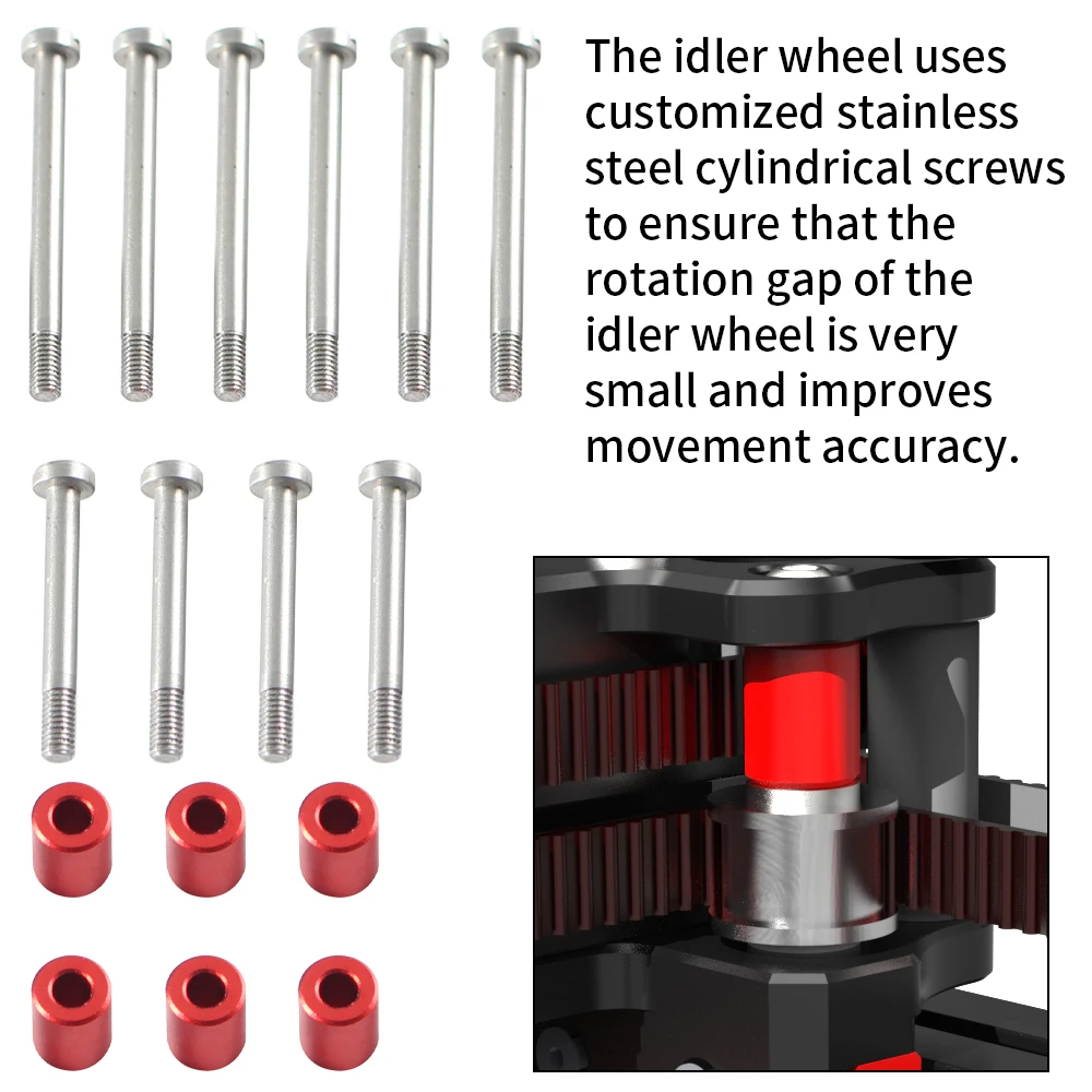 Imagem -02 - Fysetc-peças Impressas de Metal Leve Atualizado Acessórios para Impressoras 3d Voron v0 Cnc Liga de Alumínio Quadro Usinado 6061-t6