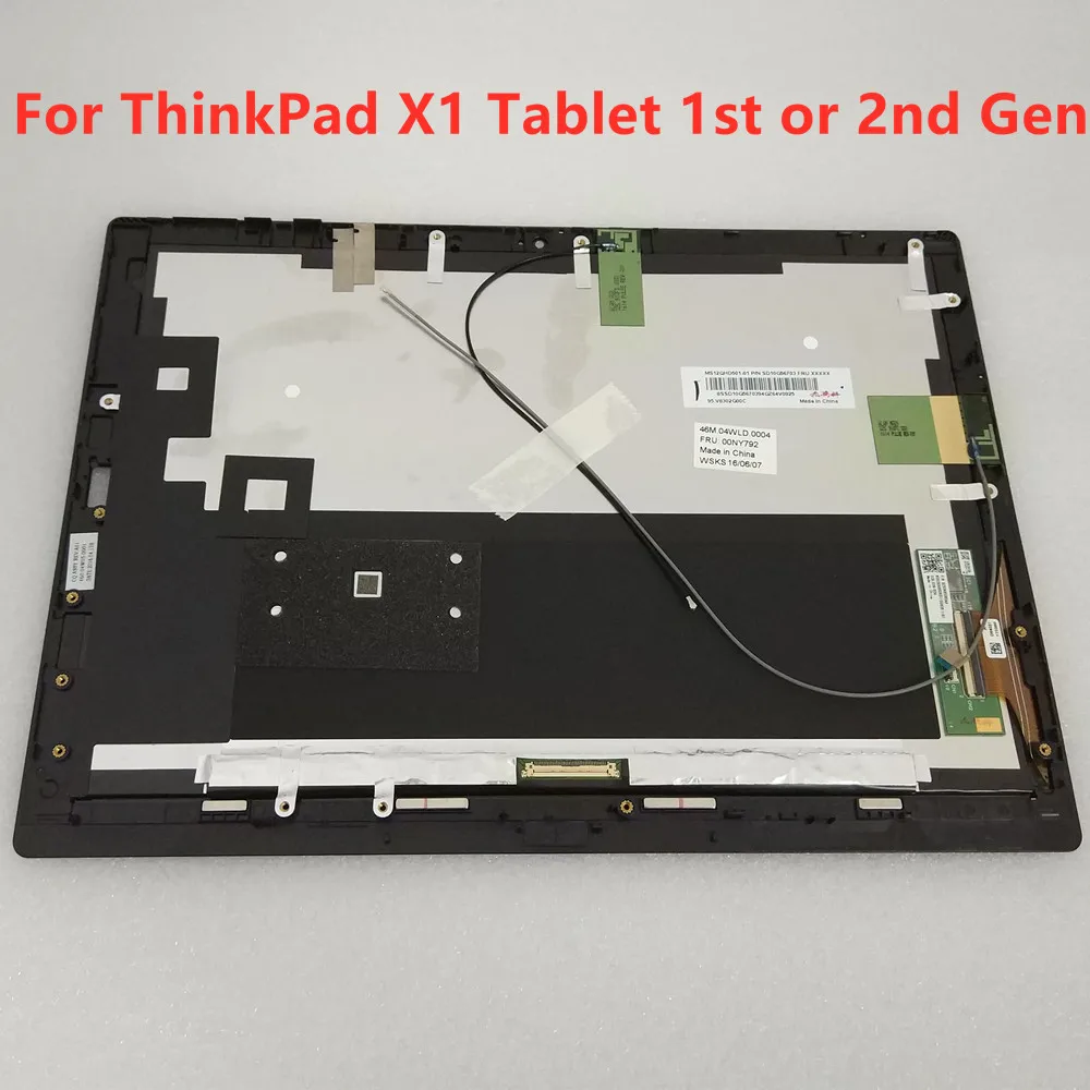 Thinkpad x1 Tablet Gen 3 2 1 Display Panel Touch Monitor For Lenovo 13.0 12 Inch LCD Screen