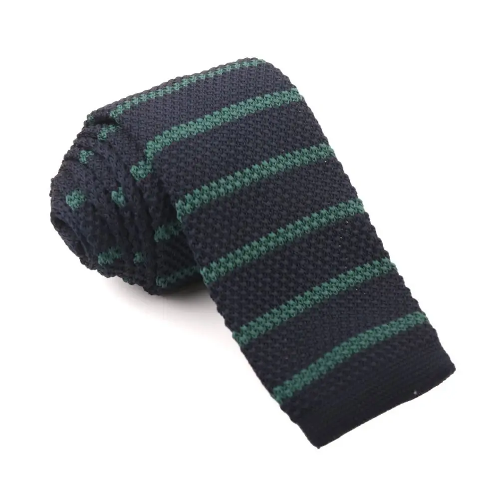 Fashion Thicken Striped Knitted Tie Fur Adjustable Knitting Shirt Necktie Warm Soft Men Cravat Boys