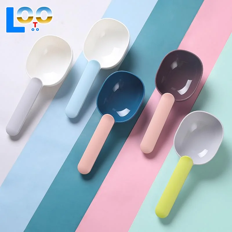 Мерная ложка для риса, многофункциональная ложка для кормления корма для домашних животных с уплотнительным зажимом, бытовая пластиковая кухонная мерная ложка