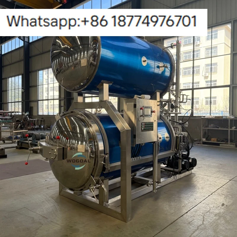 Food Sterilizing Retort Beverage Pet Food Canned Ready to Eat Meals Automatic Steam Autoclave Sterilizer