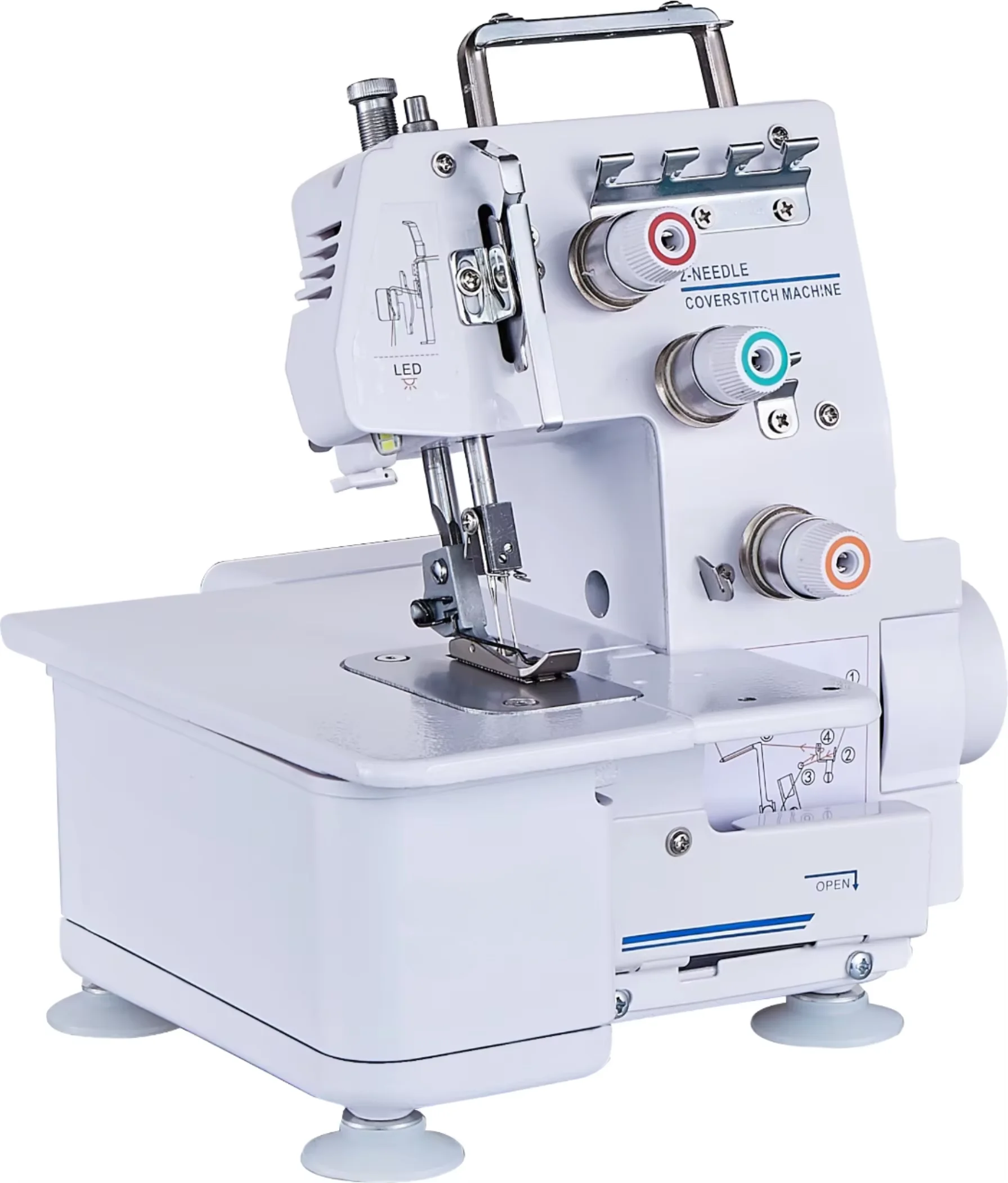 Mini Máquina de Coser Overlock para Uso Doméstico e Industrial, Máquina de Coser para el Hogar, Fácil de Usar para Principiantes