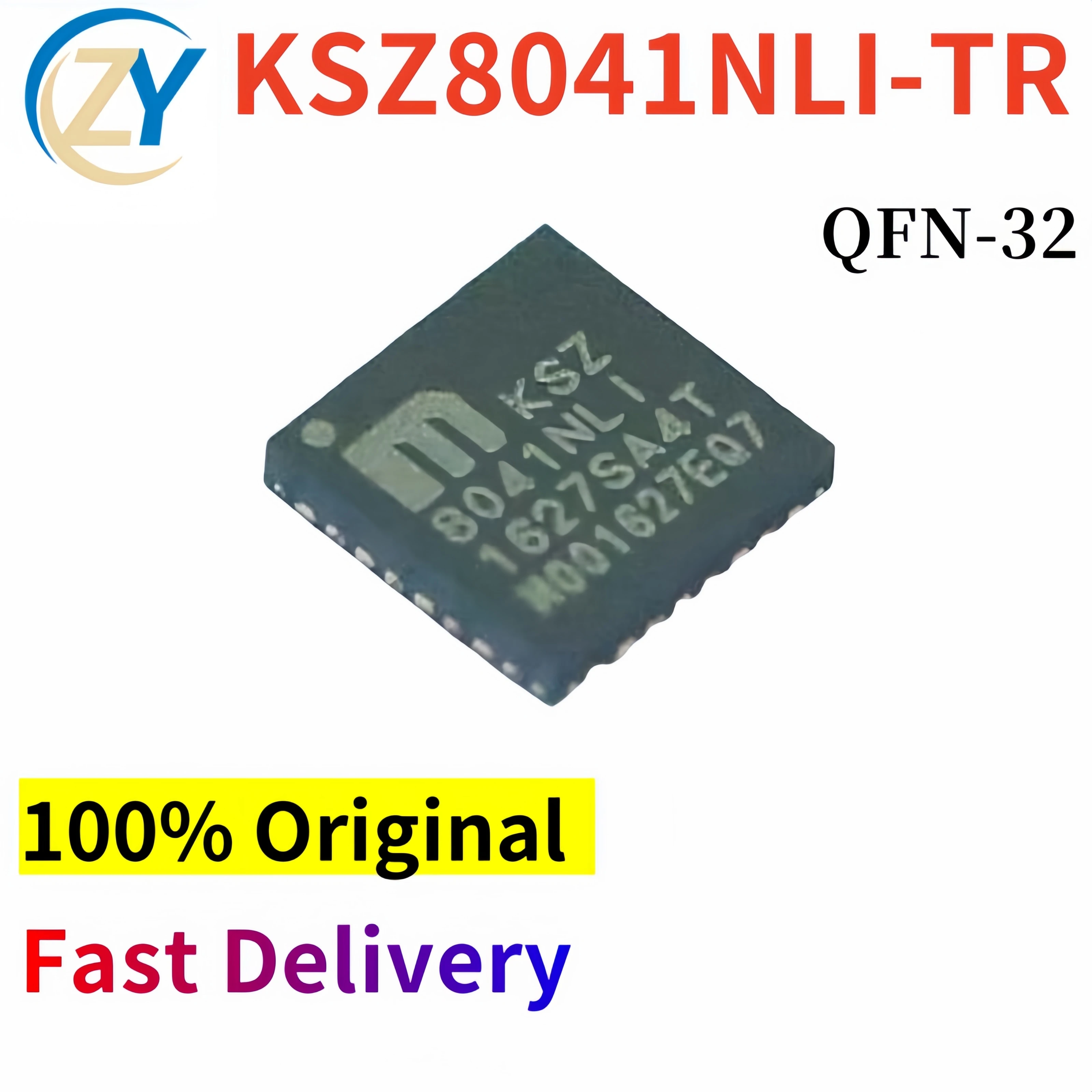 (5pcs) KSZ8041 KSZ8041NLI Ethernet ICs KSZ8041NLI-TR 10Mb/s QFN32 100% Original & In Stock