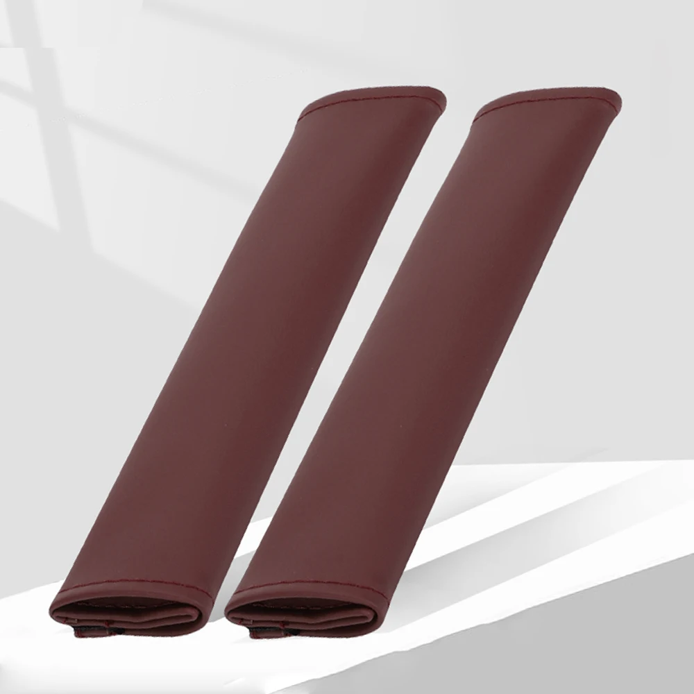 

Universal PVC Leather Car Seat Belt Covers Premium Soft Safety Pad Luxury Auto Accessories