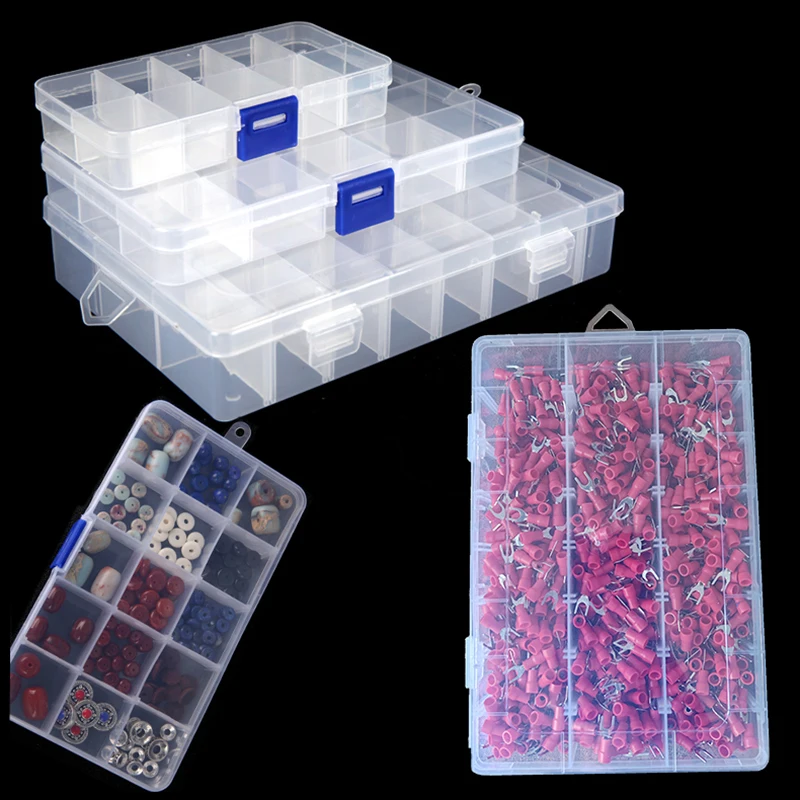 

10/15/24 Plastic Boxes. Multi-Compartment Parts Box Screw /SV/RV terminal block storage box, plastic transparent sorting grille