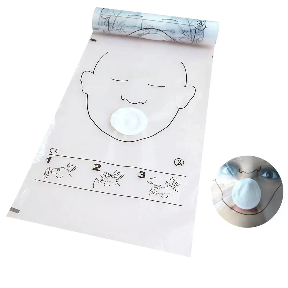 

36pcs/roll CPR barrier Artificial Respiratio Transparent CPR Face Shield