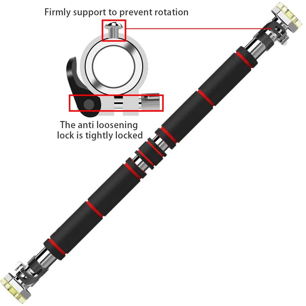 Drążek do podciągania Drążek do podciągania drzwi od 65-85 cm (25,1 cala-33,1 cala) Trening siłowy Drążki do podciągania Bez śrub Sprzęt do ćwiczeń